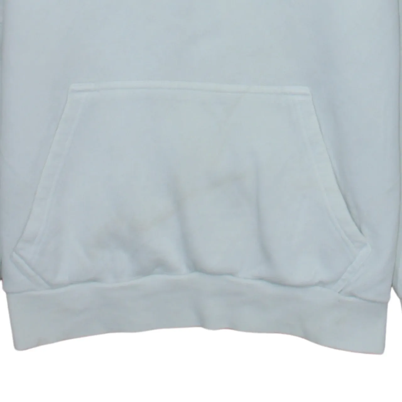 Adidas White Hoodie Men's Small Trefoil Logo Three Stripe Raglan Sleeve Pullover Sweatshirt sold by Vintage Club product image thumbnail 4
