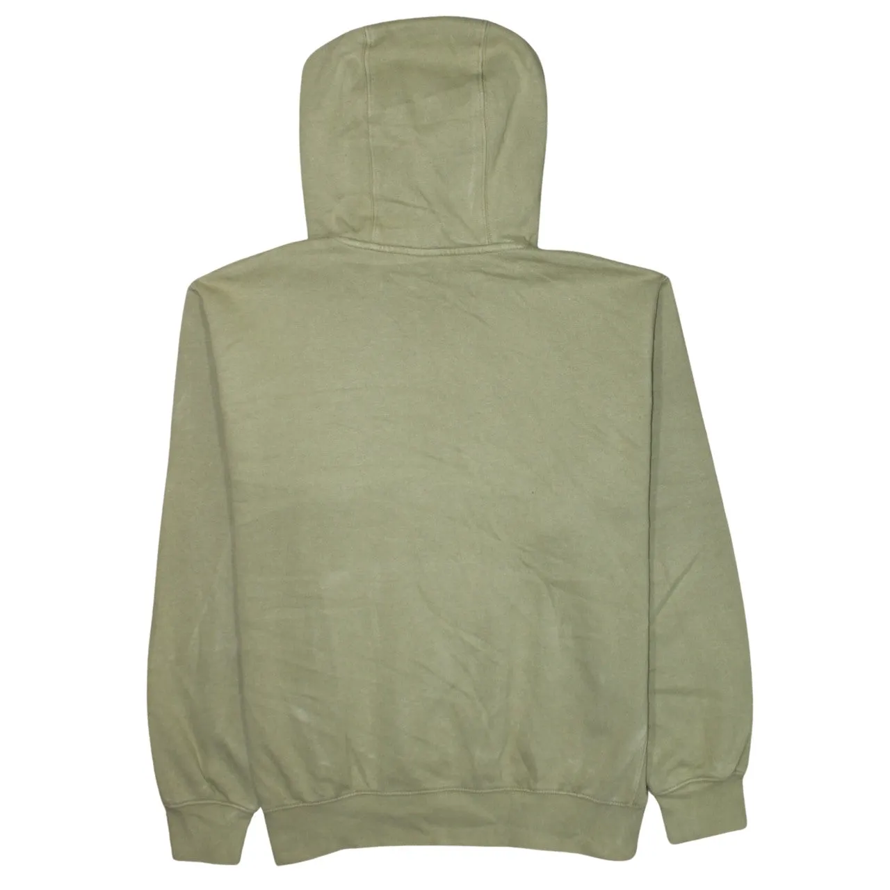 Nike Khaki Green Hoodie Men's Large Embroidered Chest Logo Front Pocket Pullover Sweatshirt sold by Vintage Club product image thumbnail 2