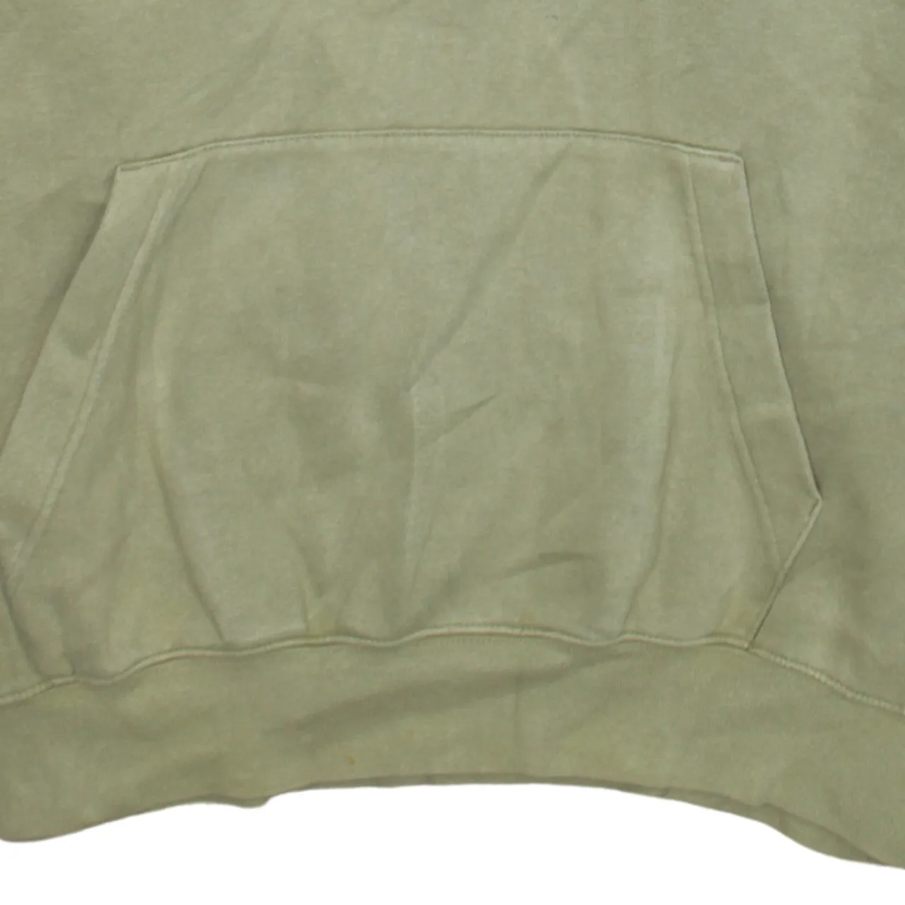 Nike Khaki Green Hoodie Men's Large Embroidered Chest Logo Front Pocket Pullover Sweatshirt sold by Vintage Club product image thumbnail 4