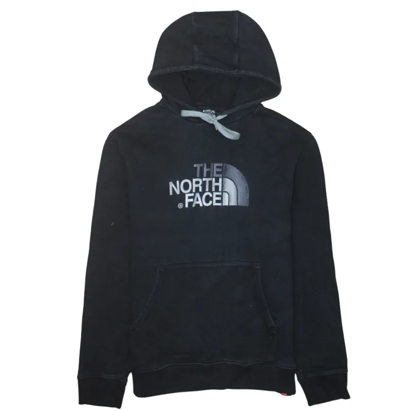 The North Face Black Hoodie Women's Large Embroidered Logo Front Pocket Pullover Sweatshirt sold by Vintage Club