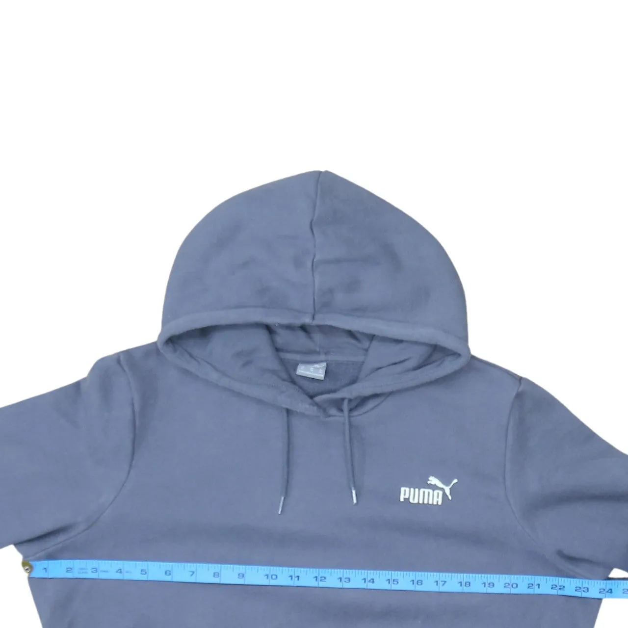 Puma Blue Hoodie Men’s XLarge Printed Chest Logo Drawstring Hood Front Pocket Sweatshirt sold by Vintage Club product image thumbnail 5
