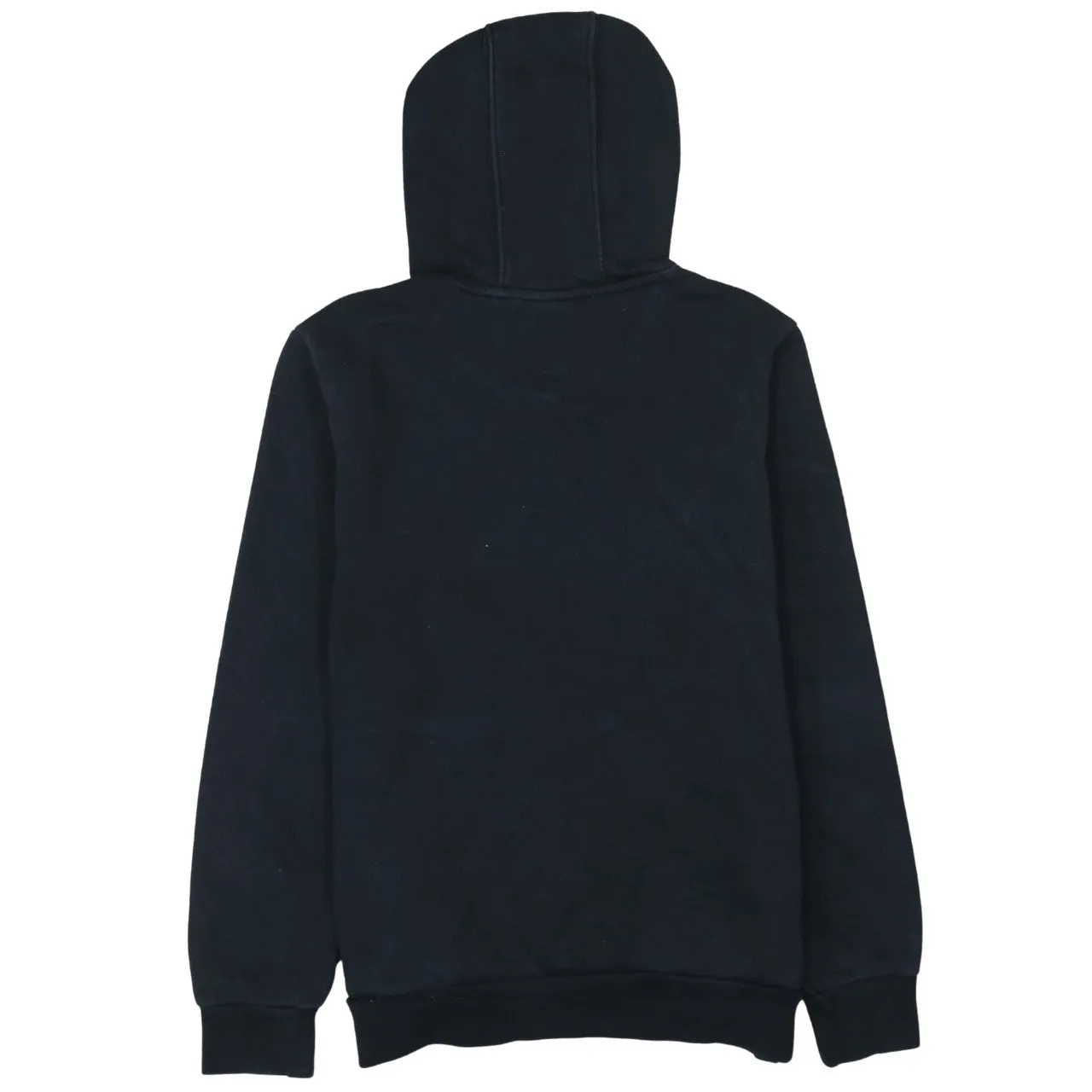 Adidas Black Hoodie Women’s Large Trefoil Embroidered Chest Logo Front Pocket Sweatshirt sold by Vintage Club product image thumbnail 2