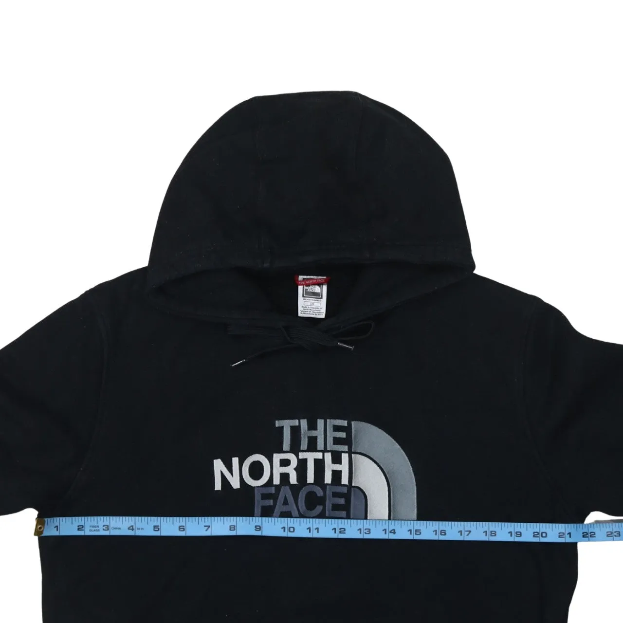 The North Face Black Hoodie Women’s Large Embroidered Chest Logo Front Pocket Pullover Sweatshirt sold by Vintage Club product image thumbnail 5