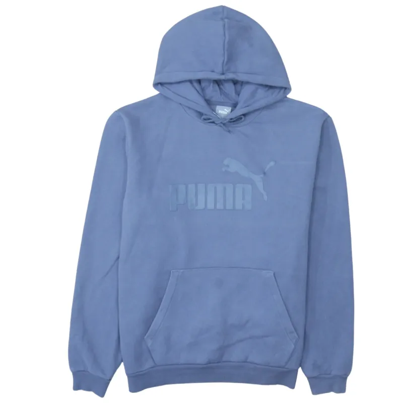 Puma Blue Hoodie Men's XLarge Embossed Logo Front Pocket Pullover Sweatshirt sold by Vintage Club