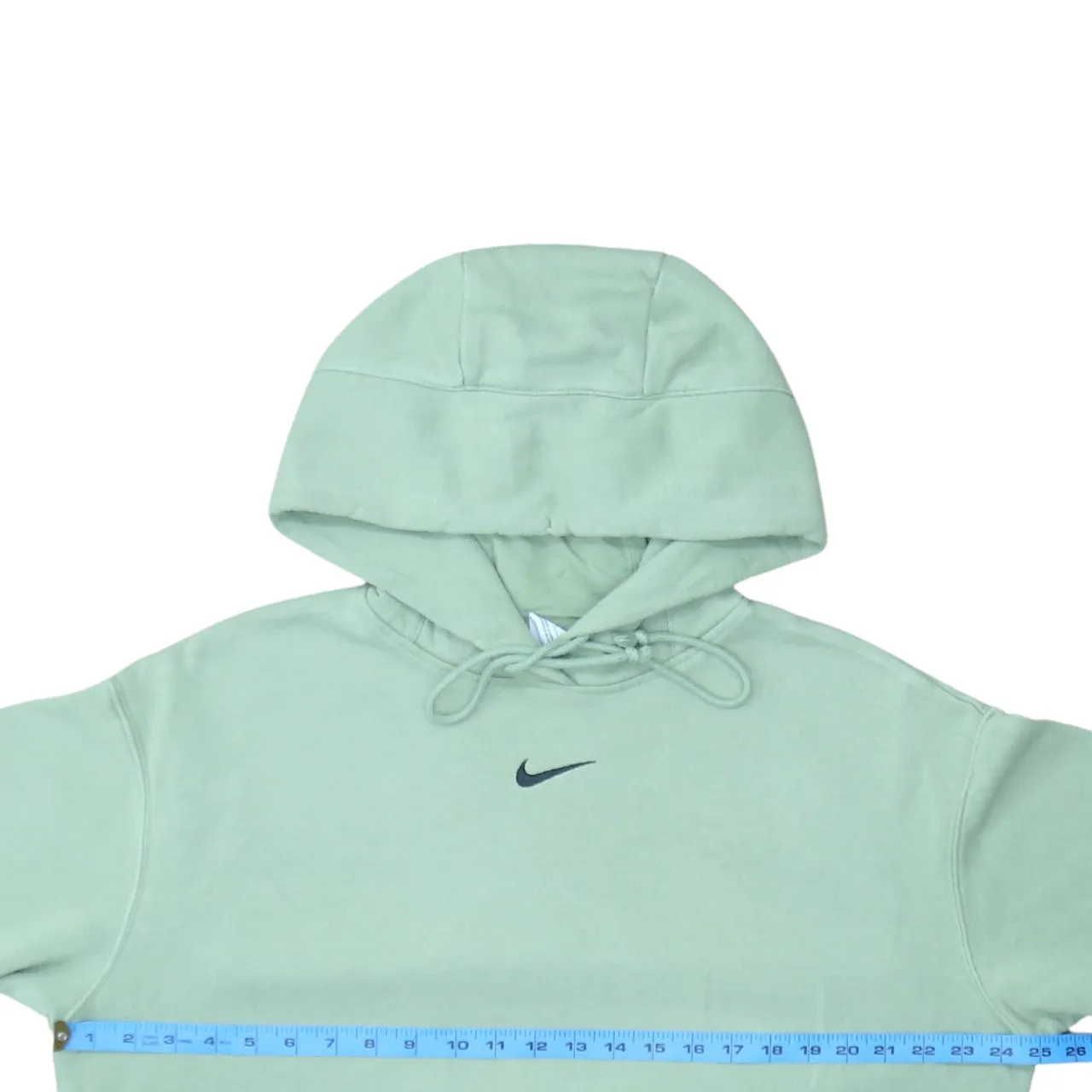 Nike Mint Green Hoodie Women’s Small Embroidered Swoosh Drawstring Hood Pullover Sweatshirt sold by Vintage Club product image thumbnail 5