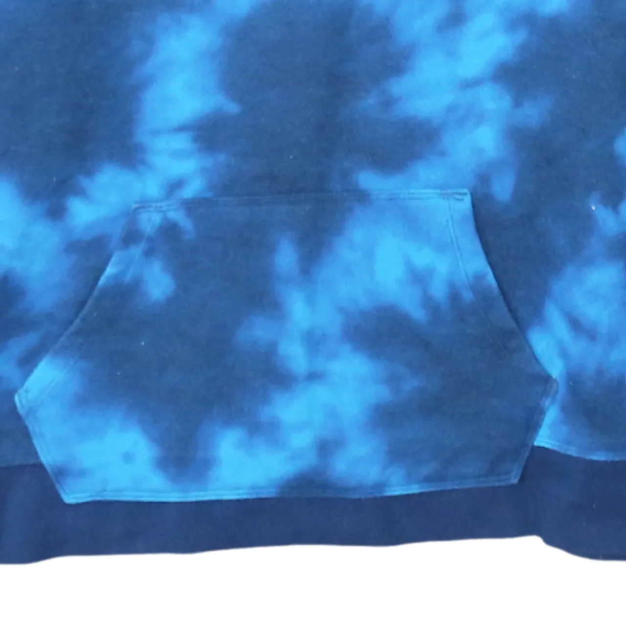 Champion Blue Tie Dye Hoodie Men’s XXL Embroidered Chest Logo Front Pocket Pullover Sweatshirt sold by Vintage Club product image thumbnail 4