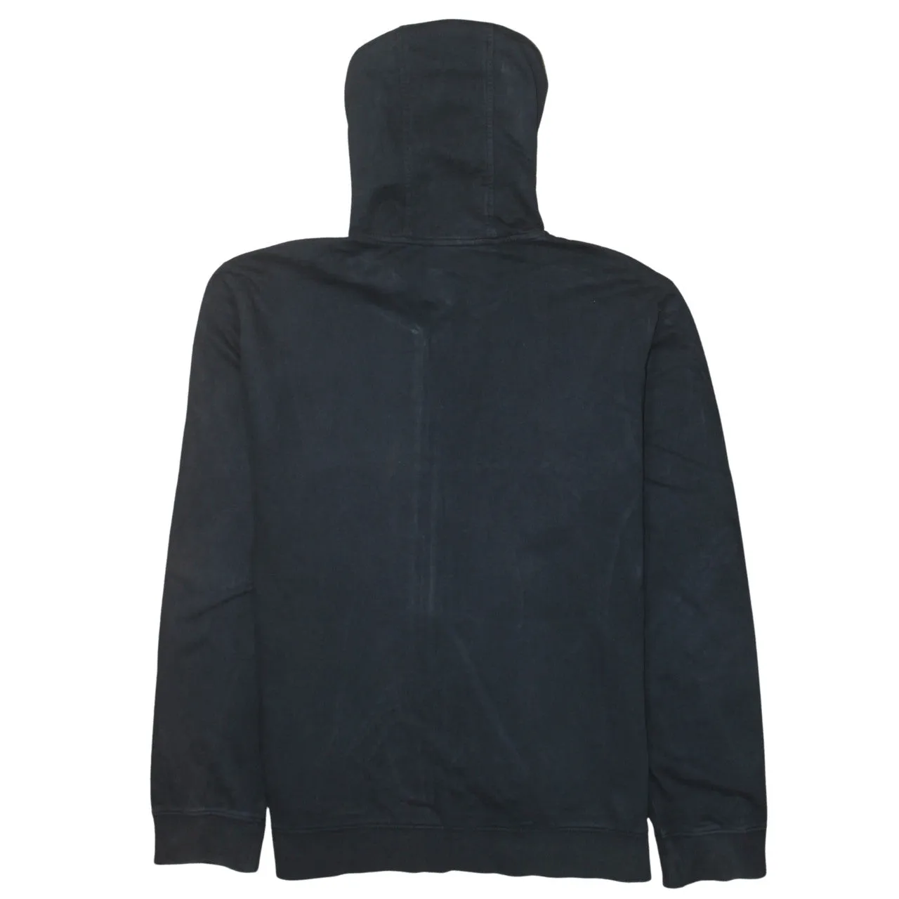 Emporio Armani Black EA7 Full Zip Hoodie Men’s XXLarge Embroidered Chest Logo Casual Sweatshirt sold by Vintage Club product image thumbnail 2