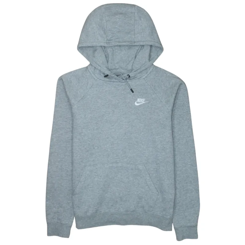 Nike Grey Hoodie Men’s XSmall Embroidered Swoosh Drawstring Hood Front Pocket Sweatshirt sold by Vintage Club