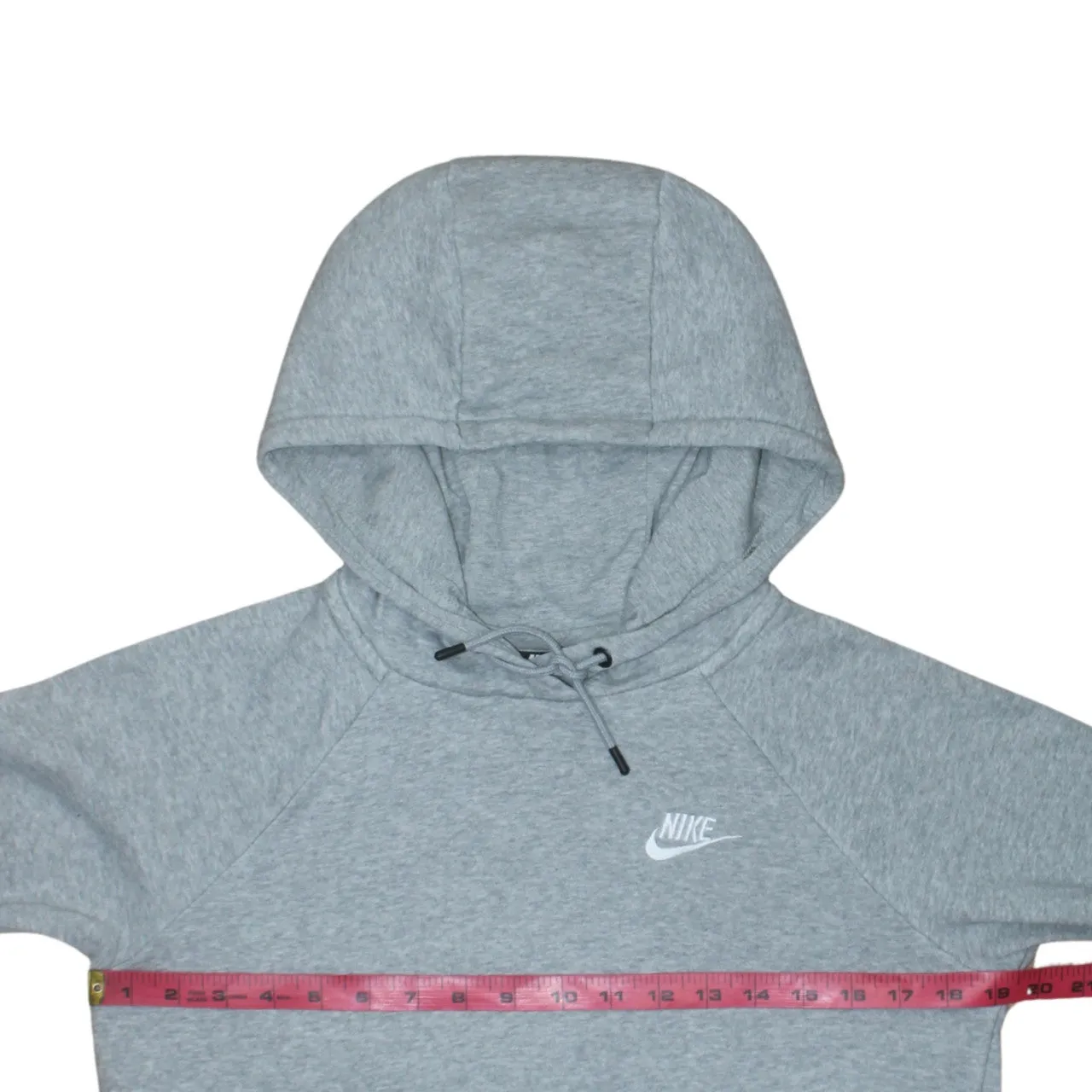 Nike Grey Hoodie Men’s XSmall Embroidered Swoosh Drawstring Hood Front Pocket Sweatshirt sold by Vintage Club product image thumbnail 5