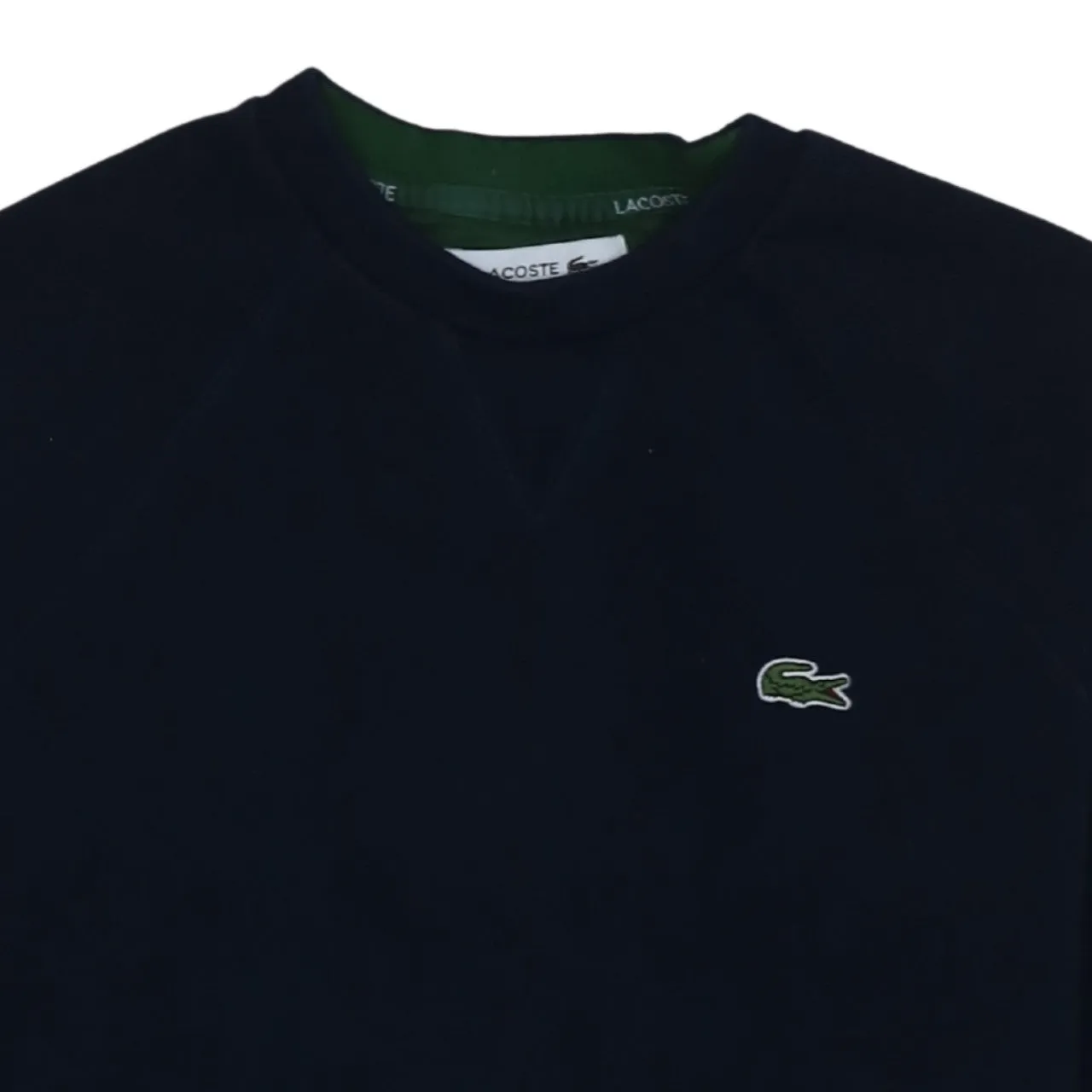 Lacoste Navy Blue Sweatshirt Men's XSmall Embroidered Croc Logo Crewneck Pullover Jumper sold by Vintage Club product image thumbnail 3