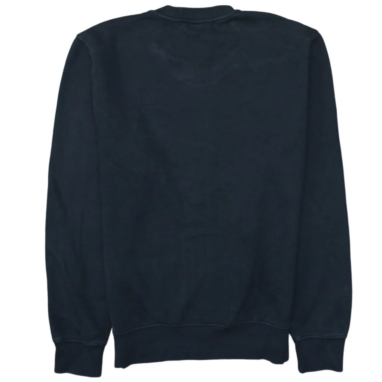 Nike Black Sweatshirt Men’s XSmall Embroidered Blue Swoosh Logo Crewneck Pullover Fleece Top sold by Vintage Club product image thumbnail 2