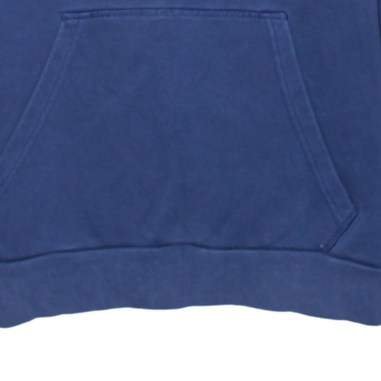 Adidas Navy Blue Hoodie Men's Small Embroidered Logo Stripe Sleeves Pullover Sweatshirt sold by Vintage Club product image thumbnail 4