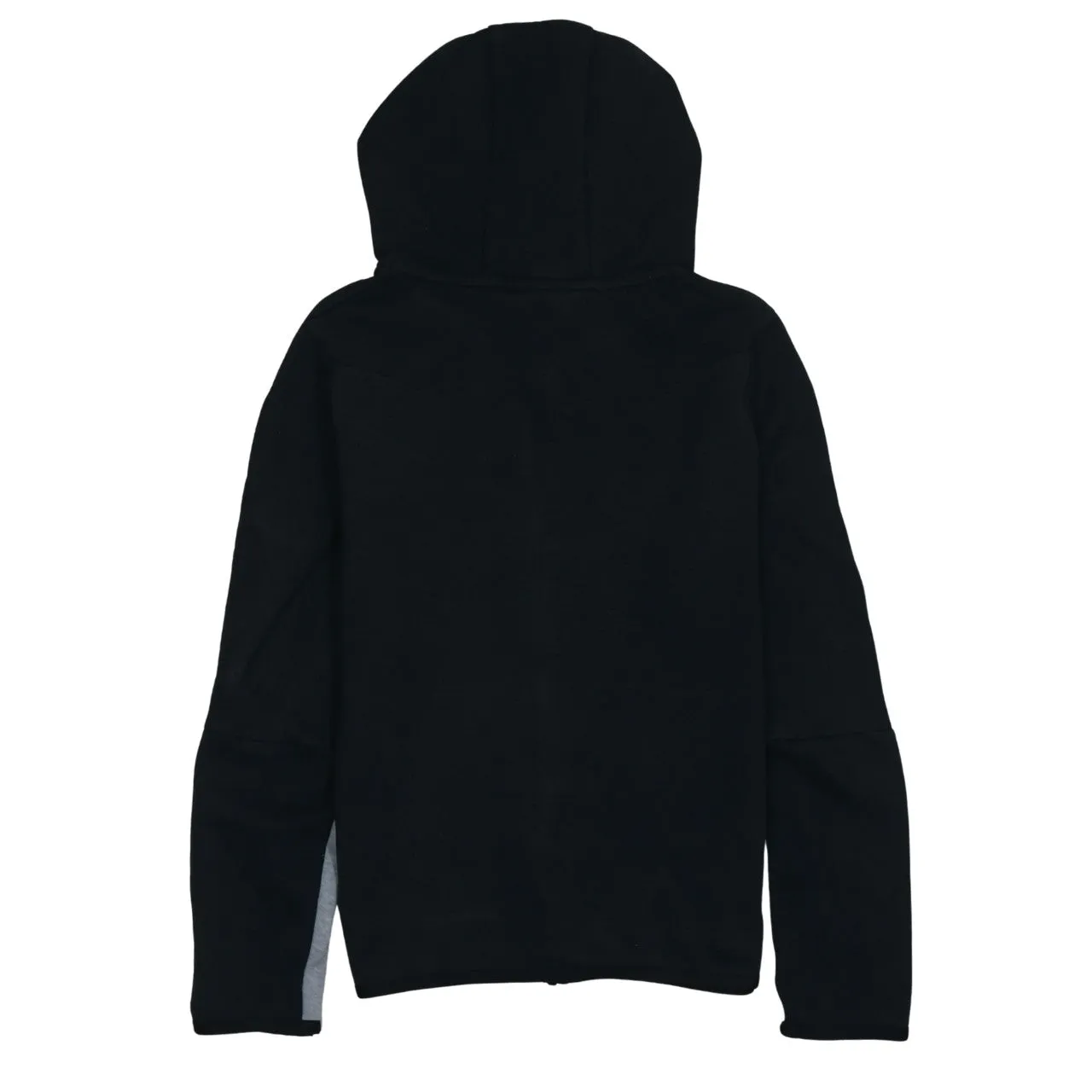 Nike Black Grey Hoodie Women’s XLarge Full Zip Panelled Embroidered Logo Casual Top sold by Vintage Club product image thumbnail 2