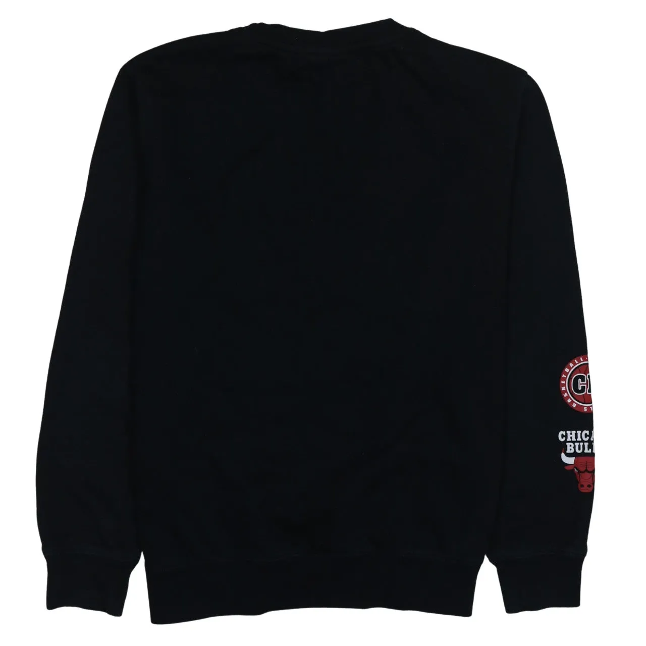 NBA Black Sweatshirt Women’s Large Chicago Bulls Printed Logo Fleece Pullover Jumper sold by Vintage Club product image thumbnail 2