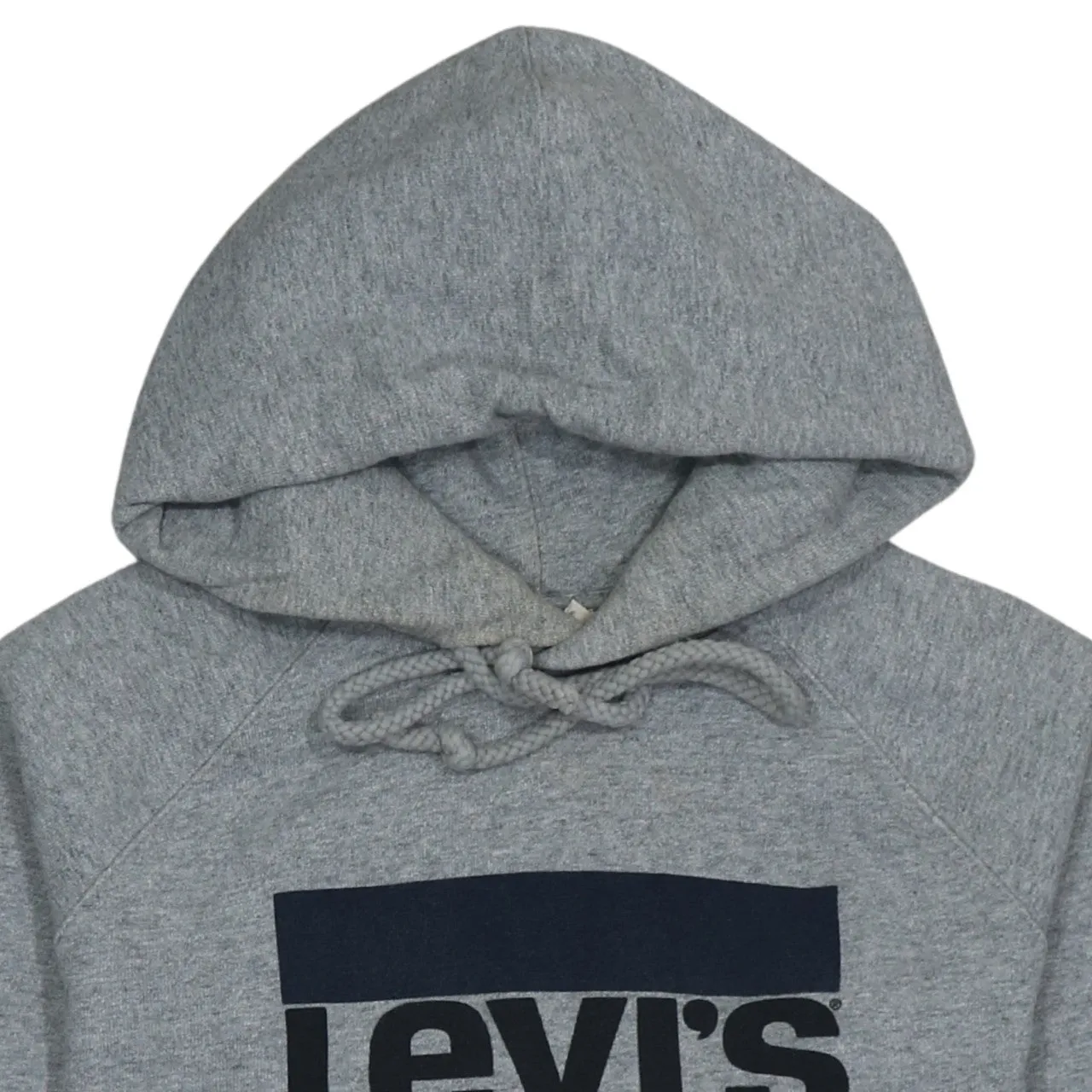 Levi's Grey Hoodie Men's XSmall Printed Logo Drawstring Hood Front Pocket Sweatshirt sold by Vintage Club product image thumbnail 3