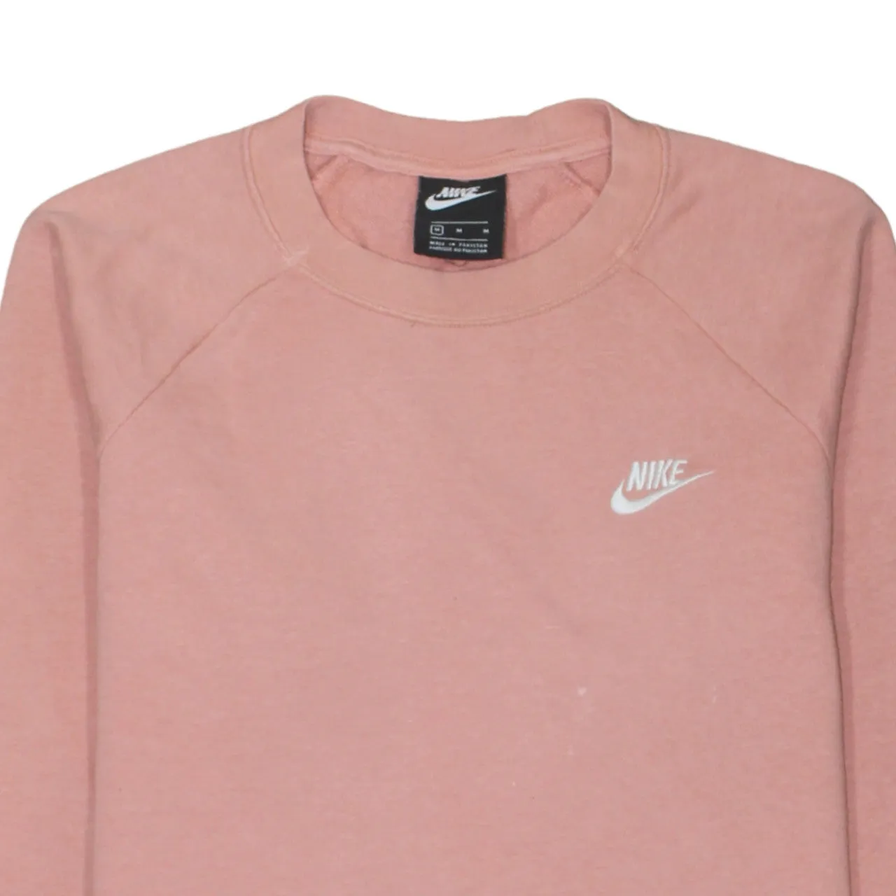 Nike Pink Crewneck Sweatshirt Men's Medium Printed Swoosh Logo Raglan Sleeves Pullover sold by Vintage Club product image thumbnail 3