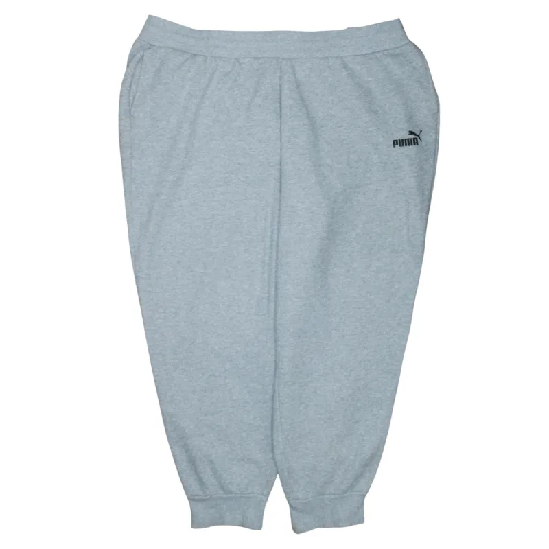 Puma Light Grey Joggers Men’s XXXLarge Elastic Waist Cuffed Hem Printed Logo Sweatpants sold by Vintage Club