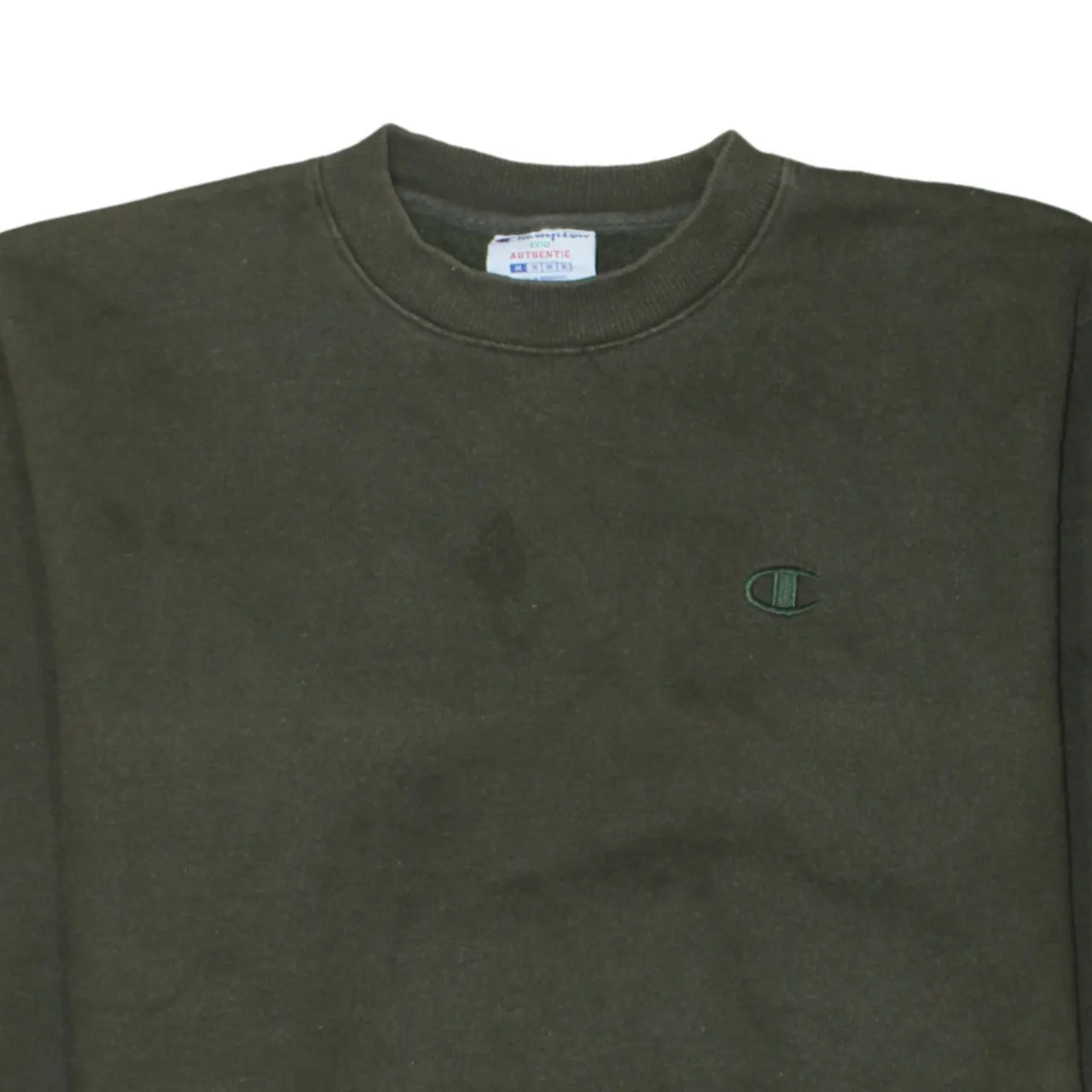 Champion Dark Green Sweatshirt Men's Medium Embroidered C Logo Crewneck Pullover Jumper sold by Vintage Club product image thumbnail 3