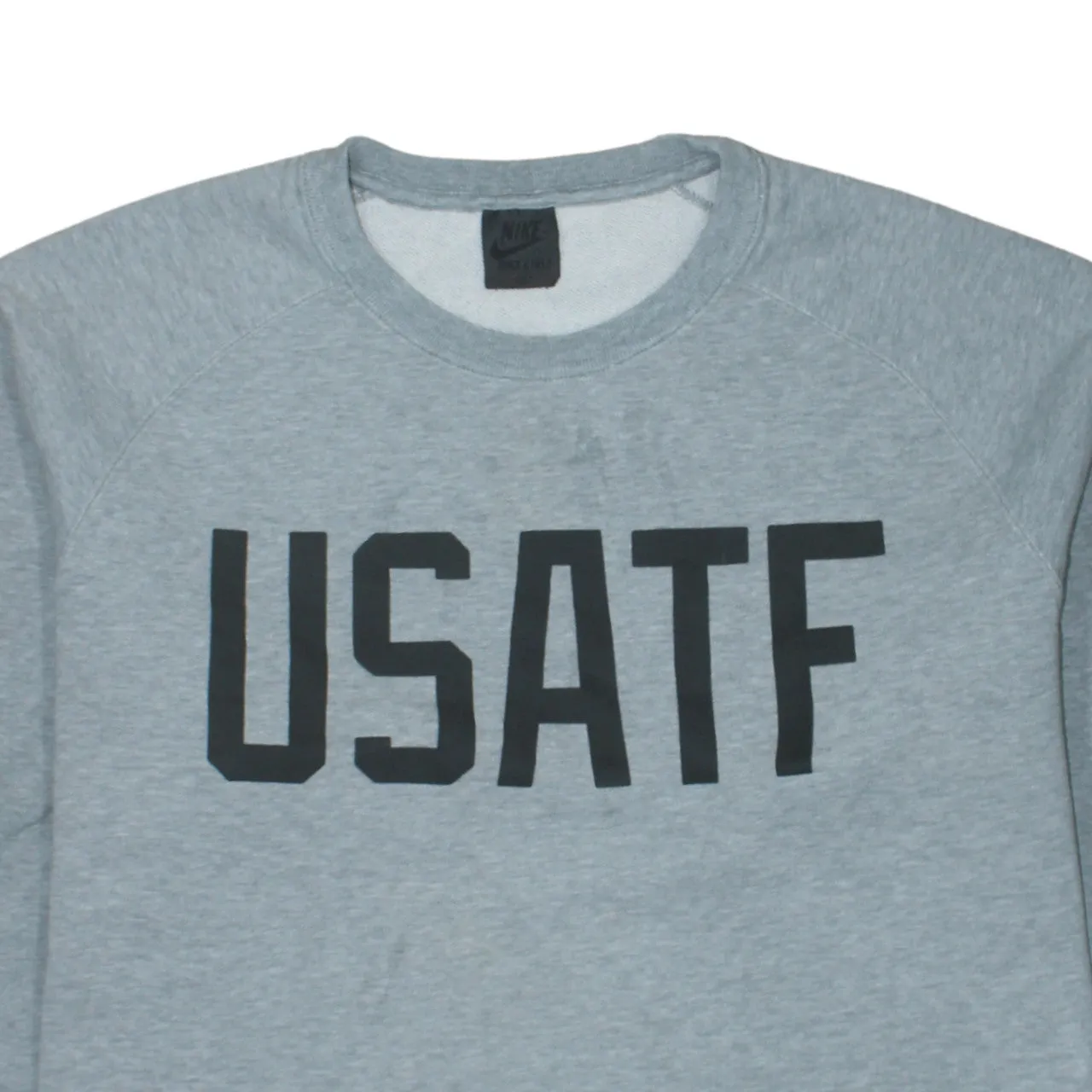 Nike Grey Crewneck Sweatshirt Men's XLarge Printed USATF Logo Sleeve Patch Pullover Top sold by Vintage Club product image thumbnail 3