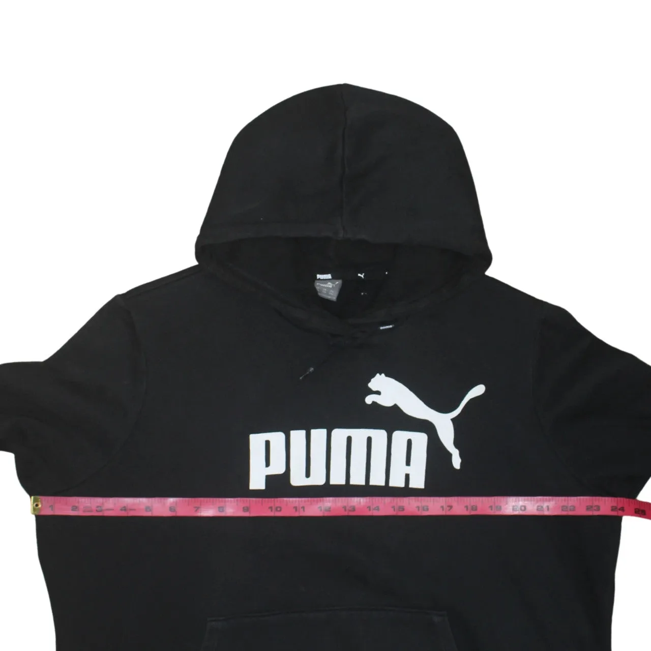 Puma Black Hoodie Men’s XXLarge Printed Logo Front Pocket Fleece Pullover Sweatshirt sold by Vintage Club product image thumbnail 5