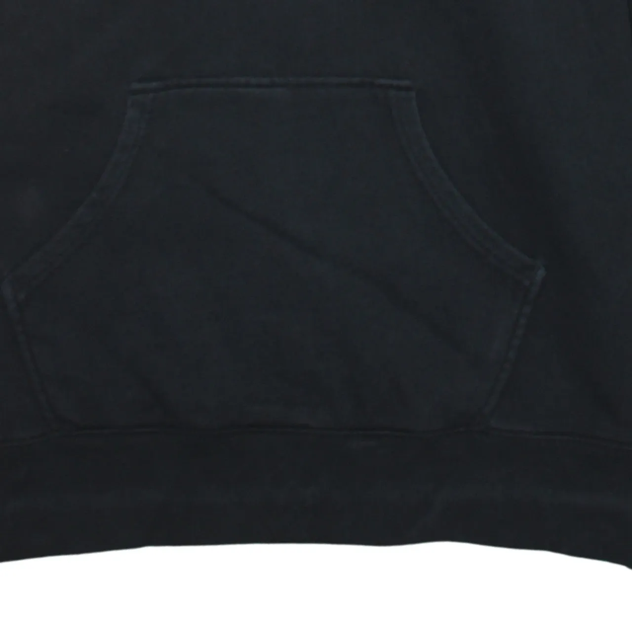 Adidas Black Hoodie Women’s XLarge Embroidered Trefoil Logo Three Stripe Sleeves Pullover Sweatshirt sold by Vintage Club product image thumbnail 4