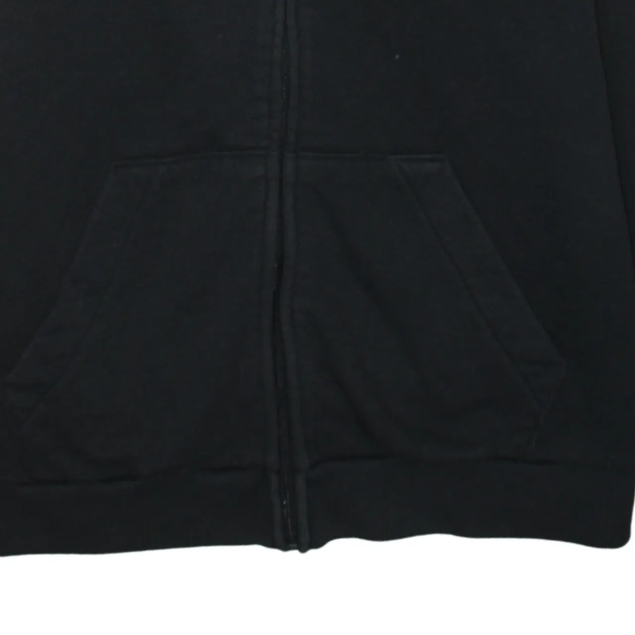 Adidas Black Hoodie Womens XLarge Full Zip Three Stripe Sleeves Embroidered Logo Sweatshirt sold by Vintage Club product image thumbnail 4