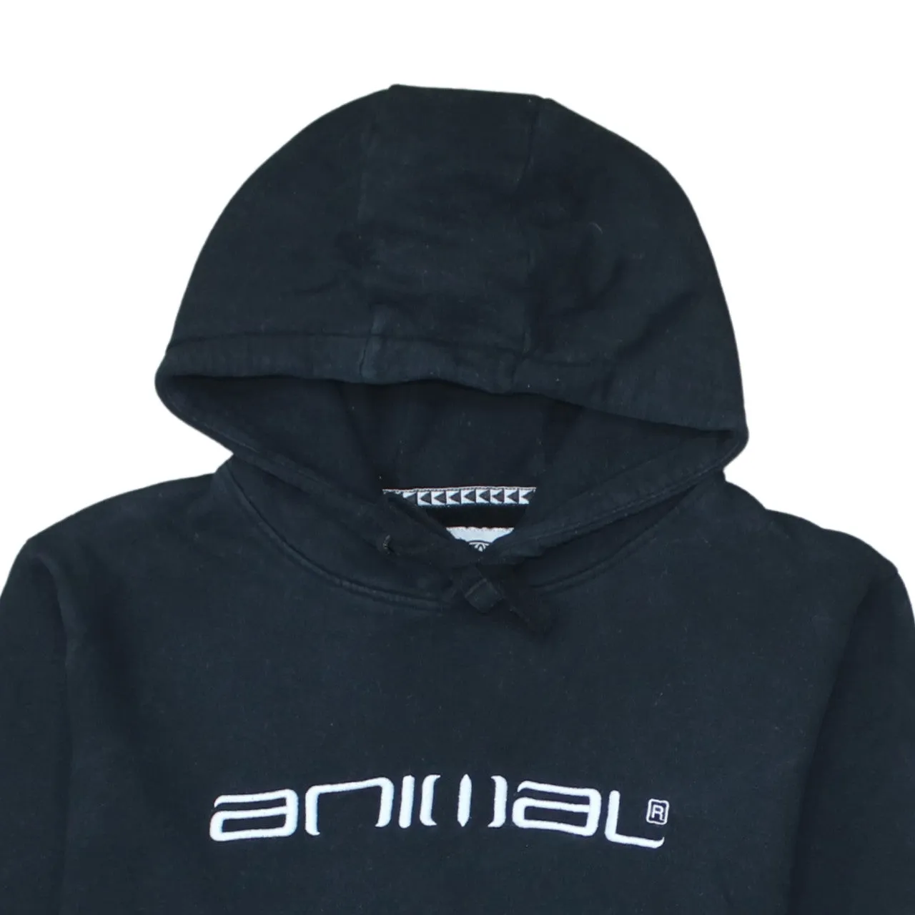 Animal Black Hoodie Women’s XLarge Embroidered Logo Front Pouch Pocket Pullover Sweatshirt sold by Vintage Club product image thumbnail 3