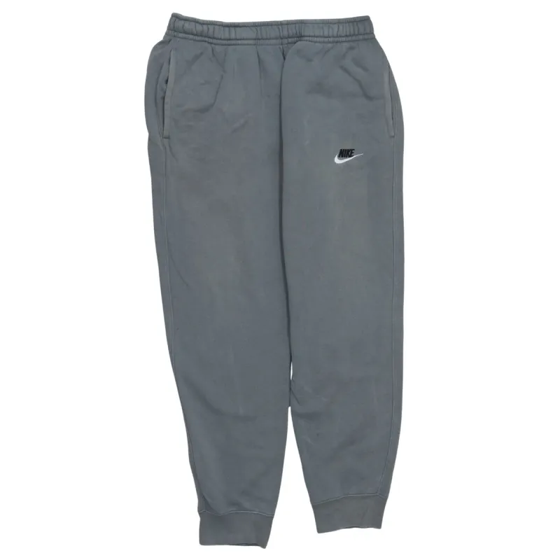 Nike Grey Joggers Sweatpants Men’s Medium Embroidered Swoosh Elastic Waist Cuffed Hem sold by Vintage Club