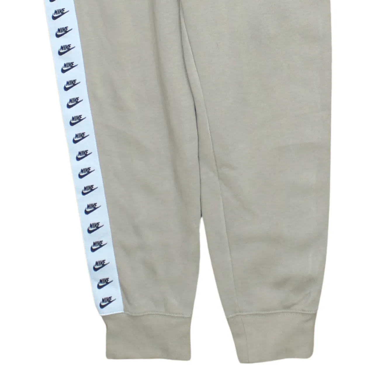 Nike Beige Cream Joggers Men’s Small Side Logo Tape Fleece Sweatpants Loungewear sold by Vintage Club product image thumbnail 4