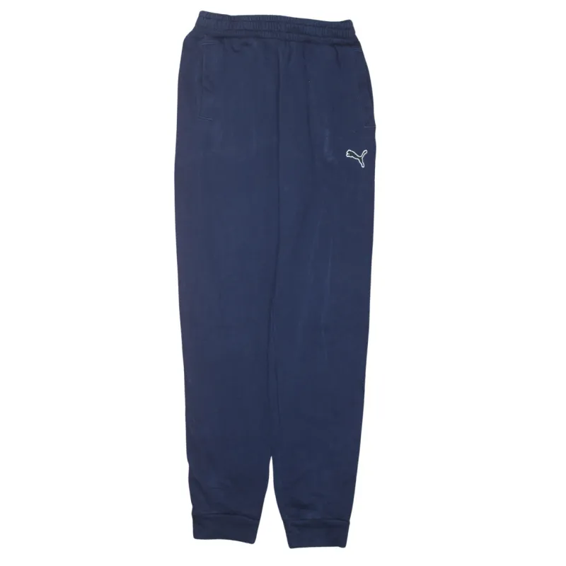 Puma Navy Blue Joggers Men’s Small Embroidered Logo Elastic Waist Cuffed Sweatpants sold by Vintage Club