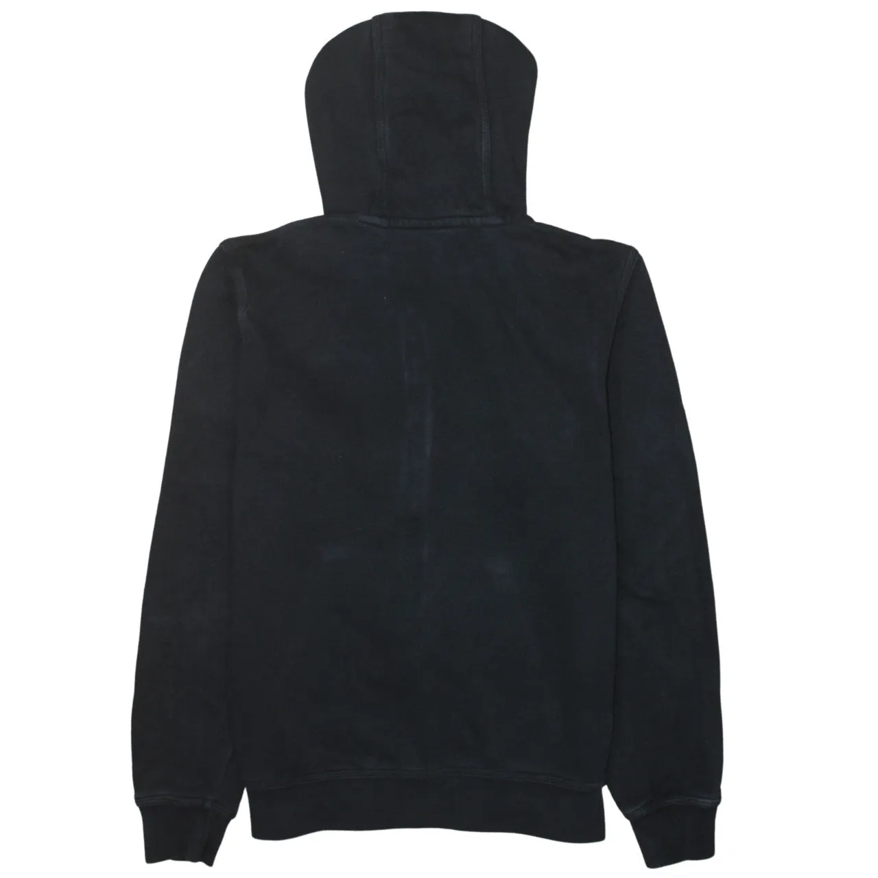 Nike Black Full Zip Hoodie Men's Medium Embroidered Swoosh Drawstring Hood Pocket Sweatshirt sold by Vintage Club product image thumbnail 2