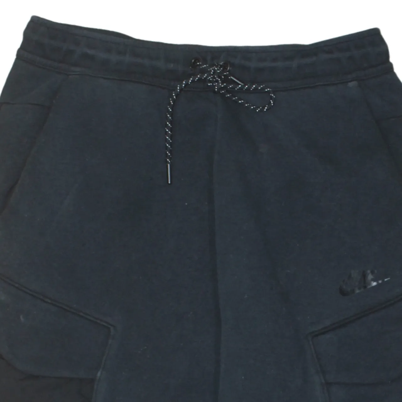 Nike Black Joggers Sweatpants Men's Small Cargo Pockets Elastic Waist Embroidered Logo sold by Vintage Club product image thumbnail 3