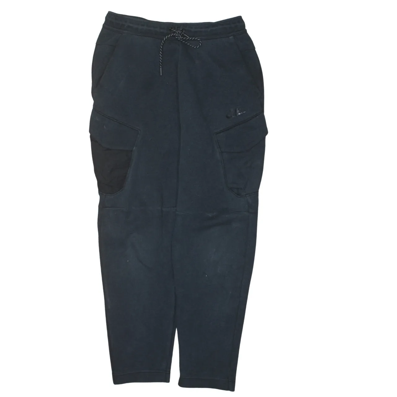 Nike Black Joggers Sweatpants Men's Small Cargo Pockets Elastic Waist Embroidered Logo sold by Vintage Club