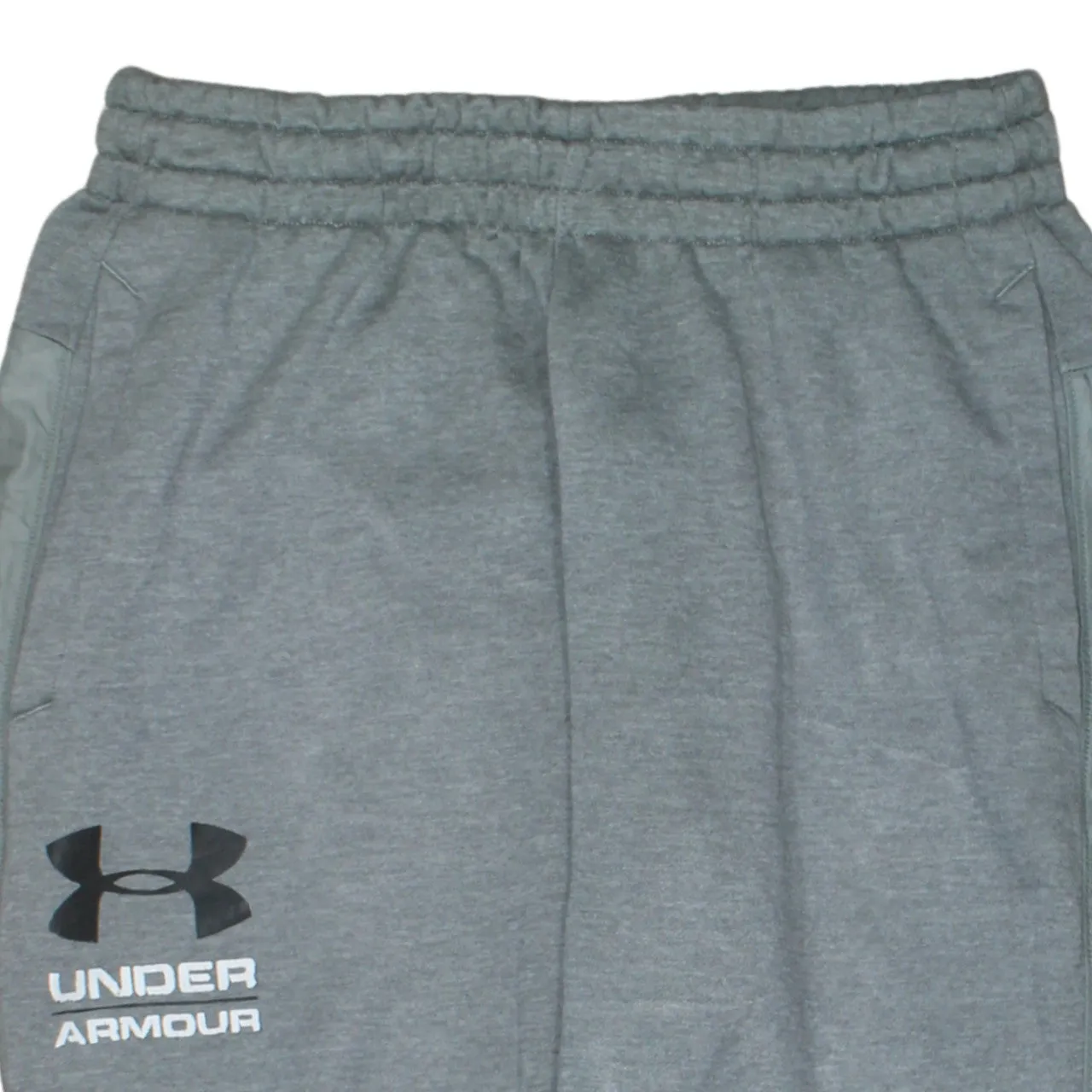 Under Armour Grey Joggers Men's Medium Printed Logo Elastic Waist Tapered Sweatpants sold by Vintage Club product image thumbnail 3