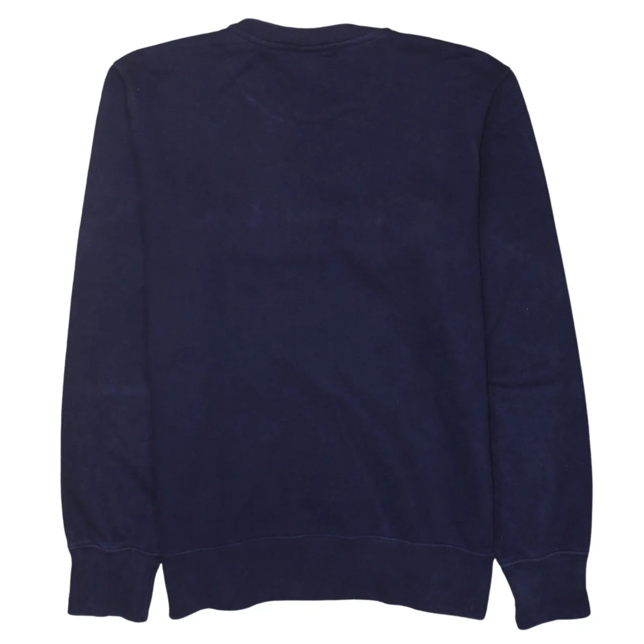 Champion Navy Blue Sweatshirt Men's Medium Embroidered Script Logo Ribbed Crewneck Pullover sold by Vintage Club product image thumbnail 2