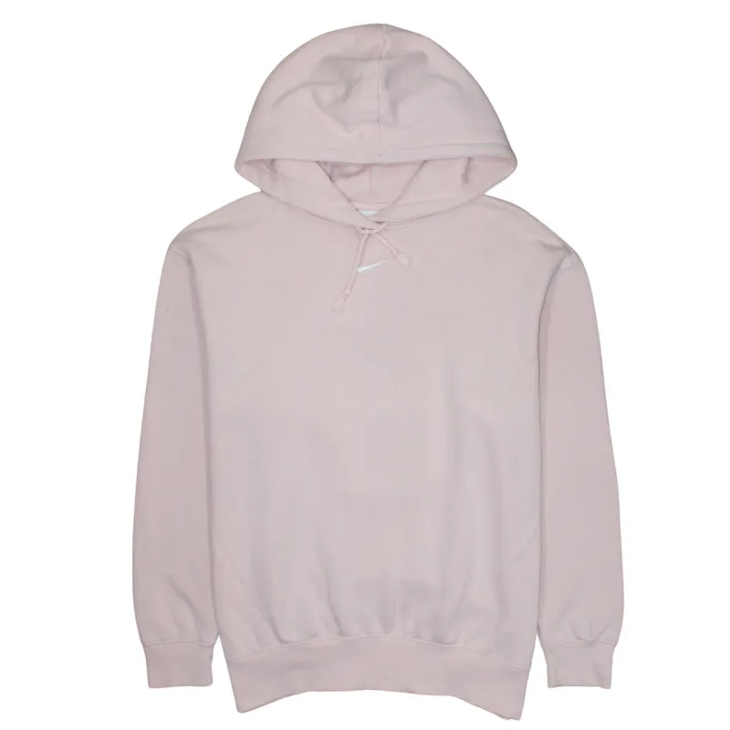 Nike Light Pink Hoodie Men's Small Embroidered Swoosh Pullover Hooded Sweatshirt sold by Vintage Club