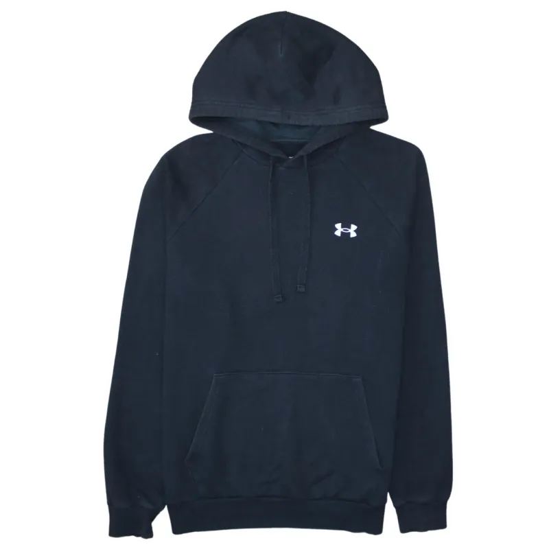 Under Armour Black Hoodie Men’s Medium Embroidered Chest Logo Front Pocket Pullover Sweatshirt sold by Vintage Club