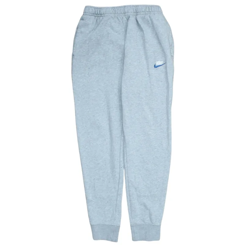 Nike Light Grey Joggers Sweatpants Men's Medium Embroidered Logo Elastic Waist Cuffed Hem Loungewear sold by Vintage Club