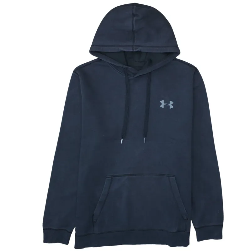 Under Armour Navy Blue Hoodie Women’s XLarge Printed Chest Logo Fleece Pullover Sweatshirt made by Under Armour