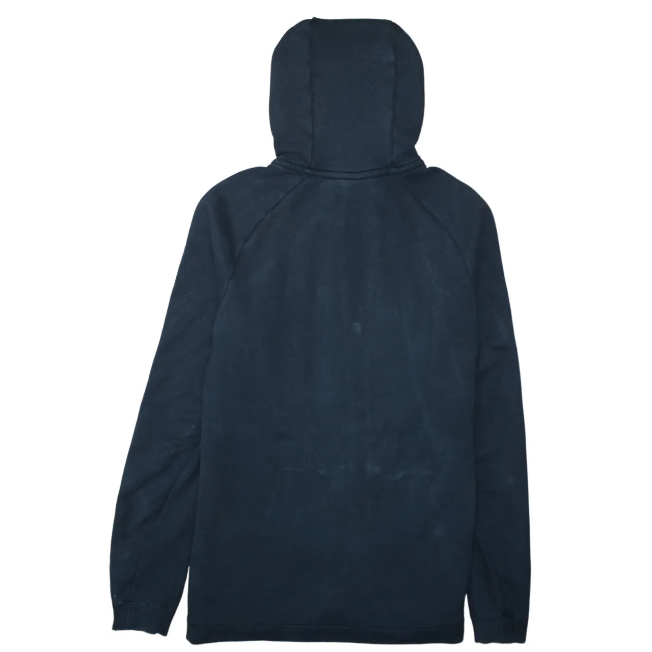 Nike Black Zip Hoodie Women’s Large Embroidered Swoosh Split Pocket Fleece Sweatshirt sold by Vintage Club product image thumbnail 2