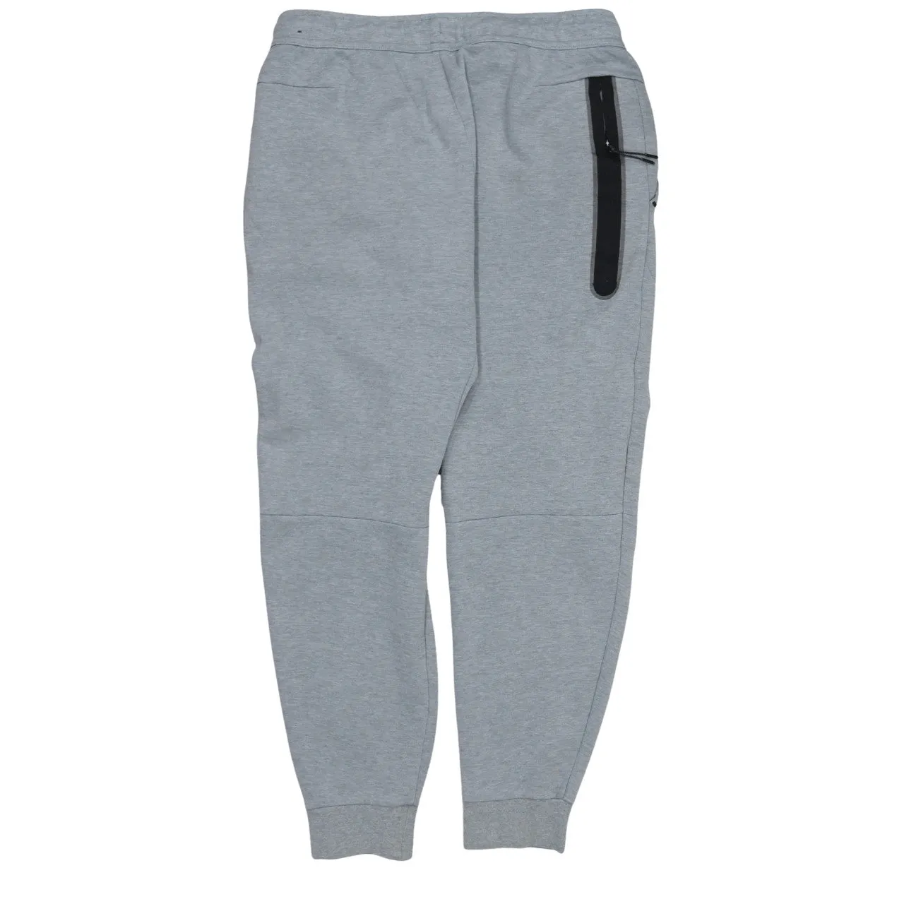 Nike Light Grey Joggers Sweatpants Men's Medium Printed Logo Zip Pocket Cuffed Track Pants sold by Vintage Club product image thumbnail 2