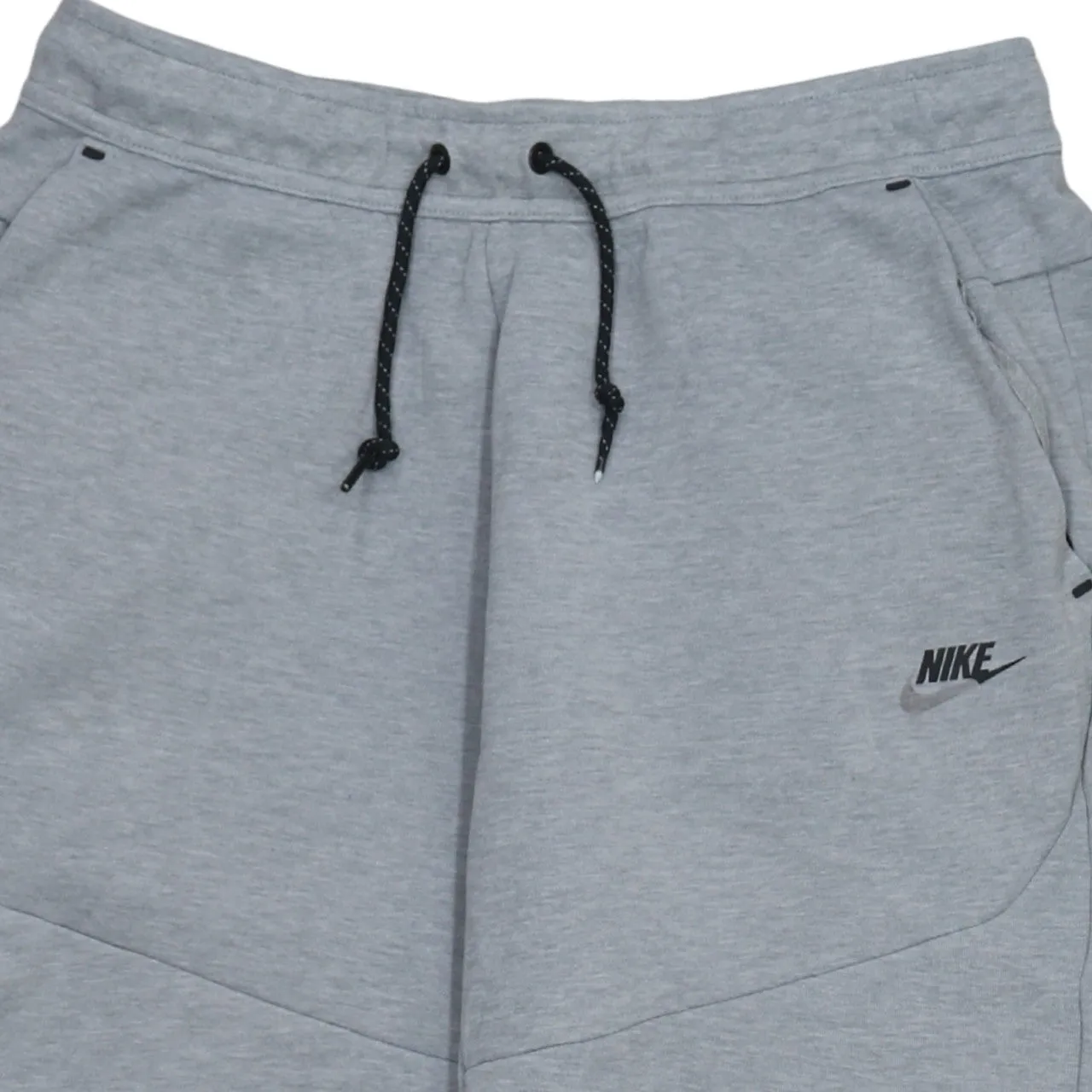 Nike Light Grey Joggers Sweatpants Men's Medium Printed Logo Zip Pocket Cuffed Track Pants sold by Vintage Club product image thumbnail 3