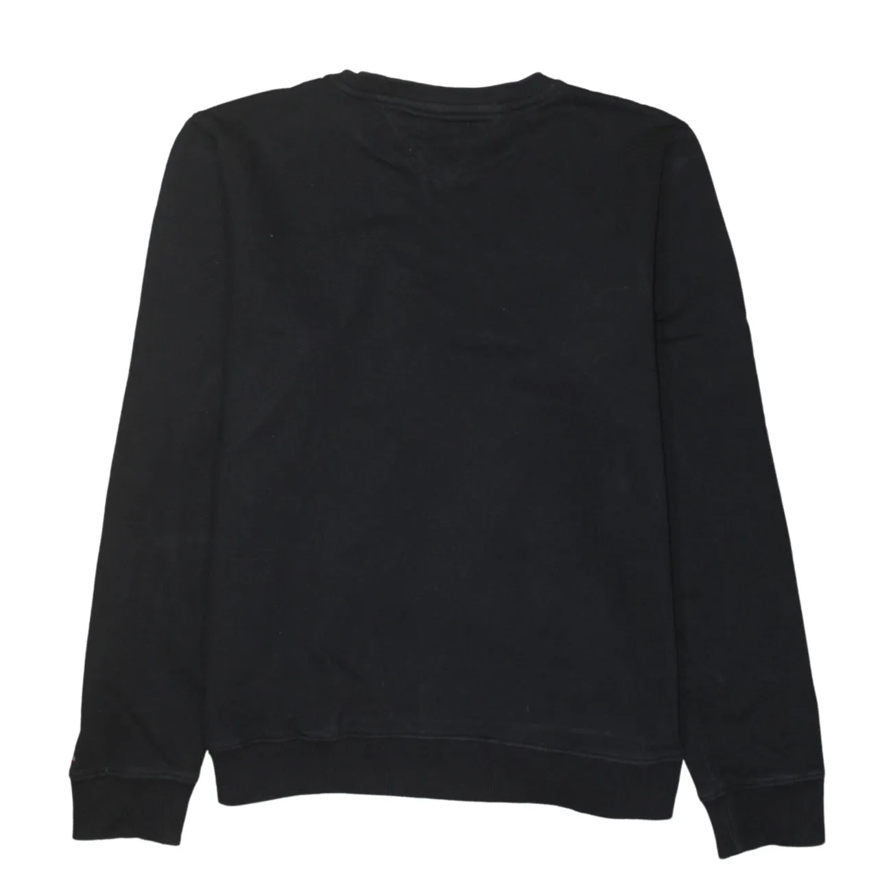 Tommy Hilfiger Black Sweatshirt Men’s Medium Printed Logo Crewneck Pullover Top sold by Vintage Club product image thumbnail 2