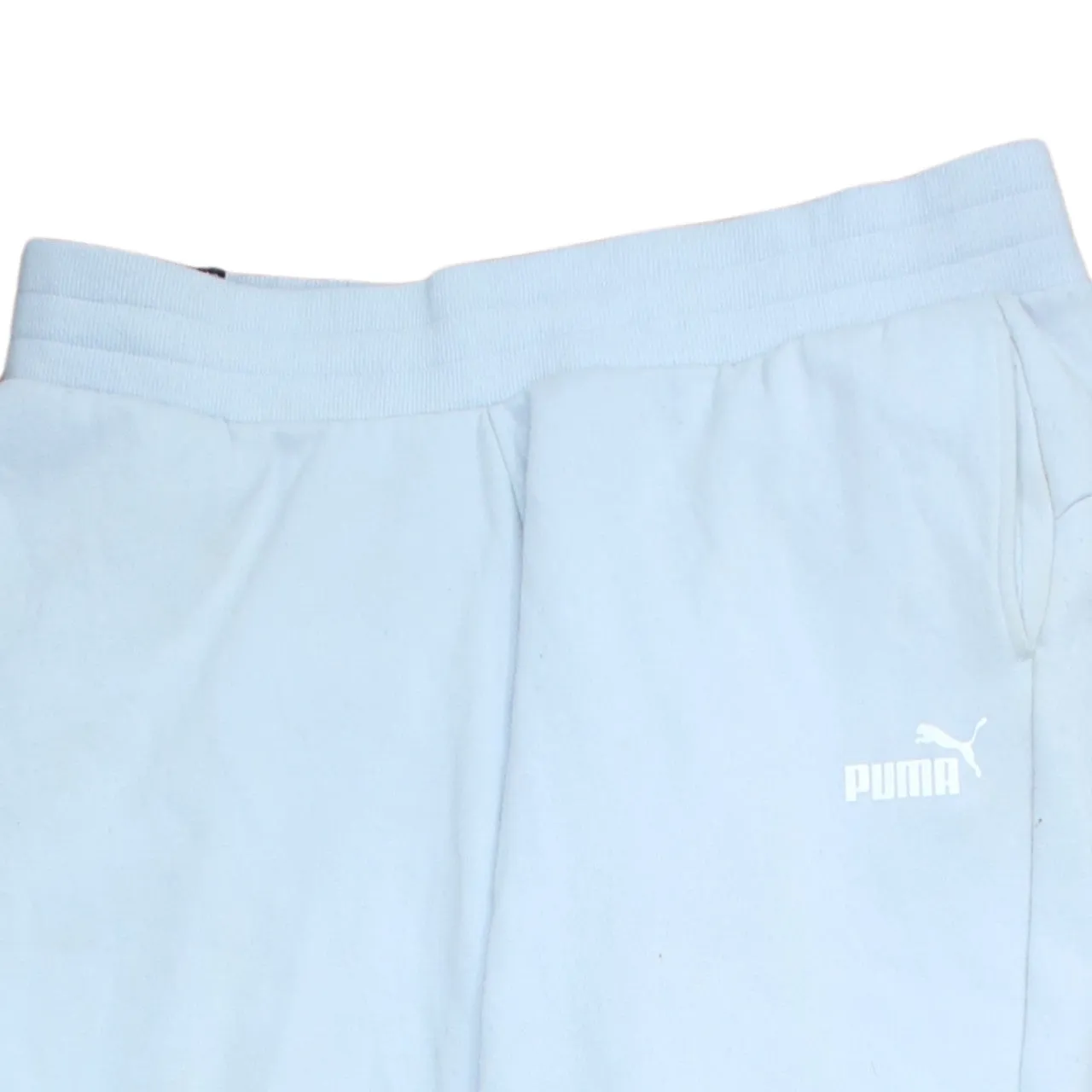 Puma Light Blue Joggers Men’s XLarge Printed Logo Elastic Waist Cuffed Sweatpants sold by Vintage Club product image thumbnail 3