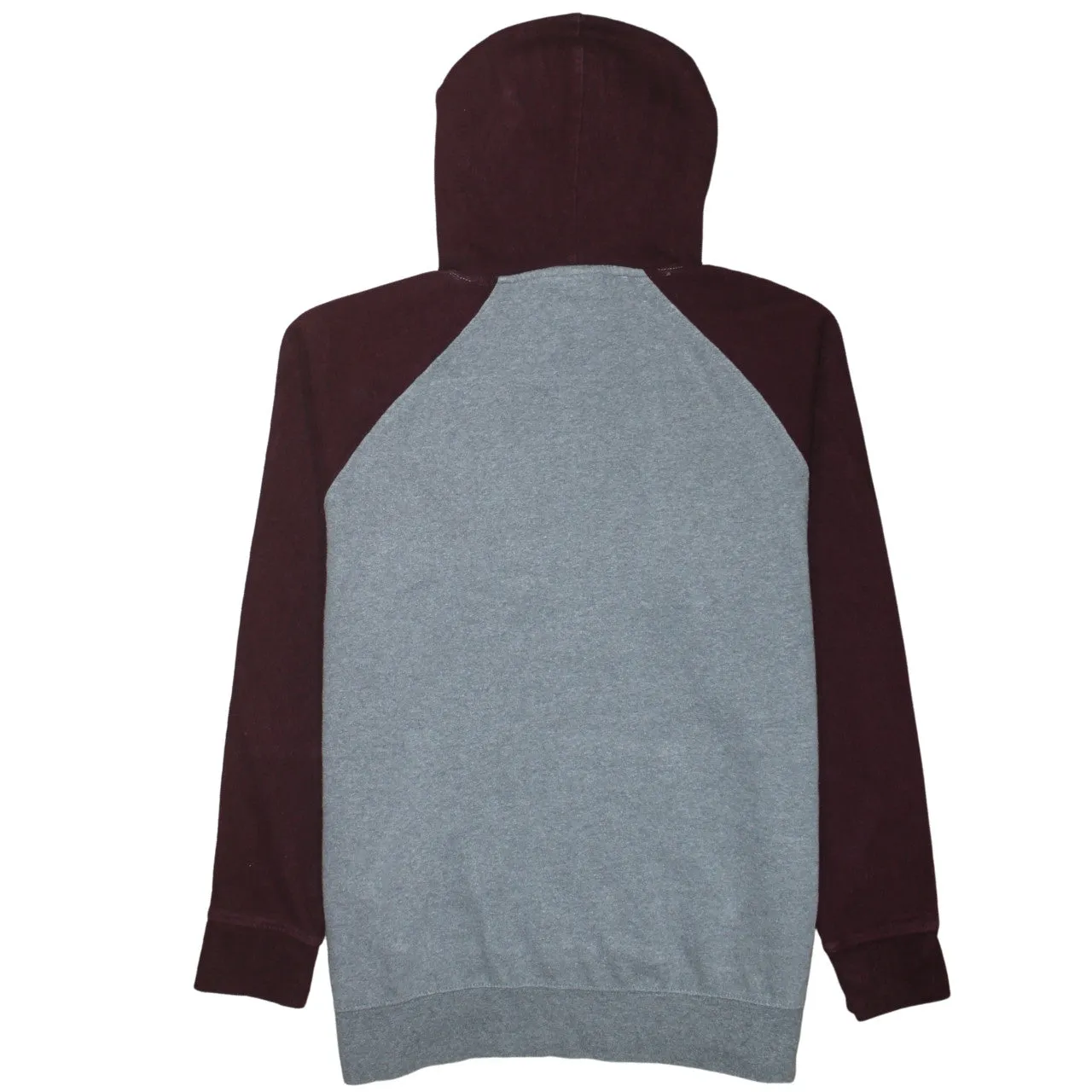 Hard Rock Cafe Grey Burgundy Hoodie Men's Medium Printed Manchester Logo Pullover Sweatshirt sold by Vintage Club product image thumbnail 2