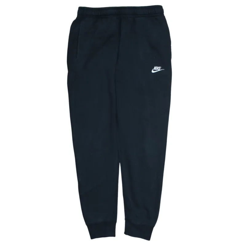 Nike Black Joggers Sweatpants Men's Small Embroidered Swoosh Elastic Waist Cuffed Legs Loungewear sold by Vintage Club