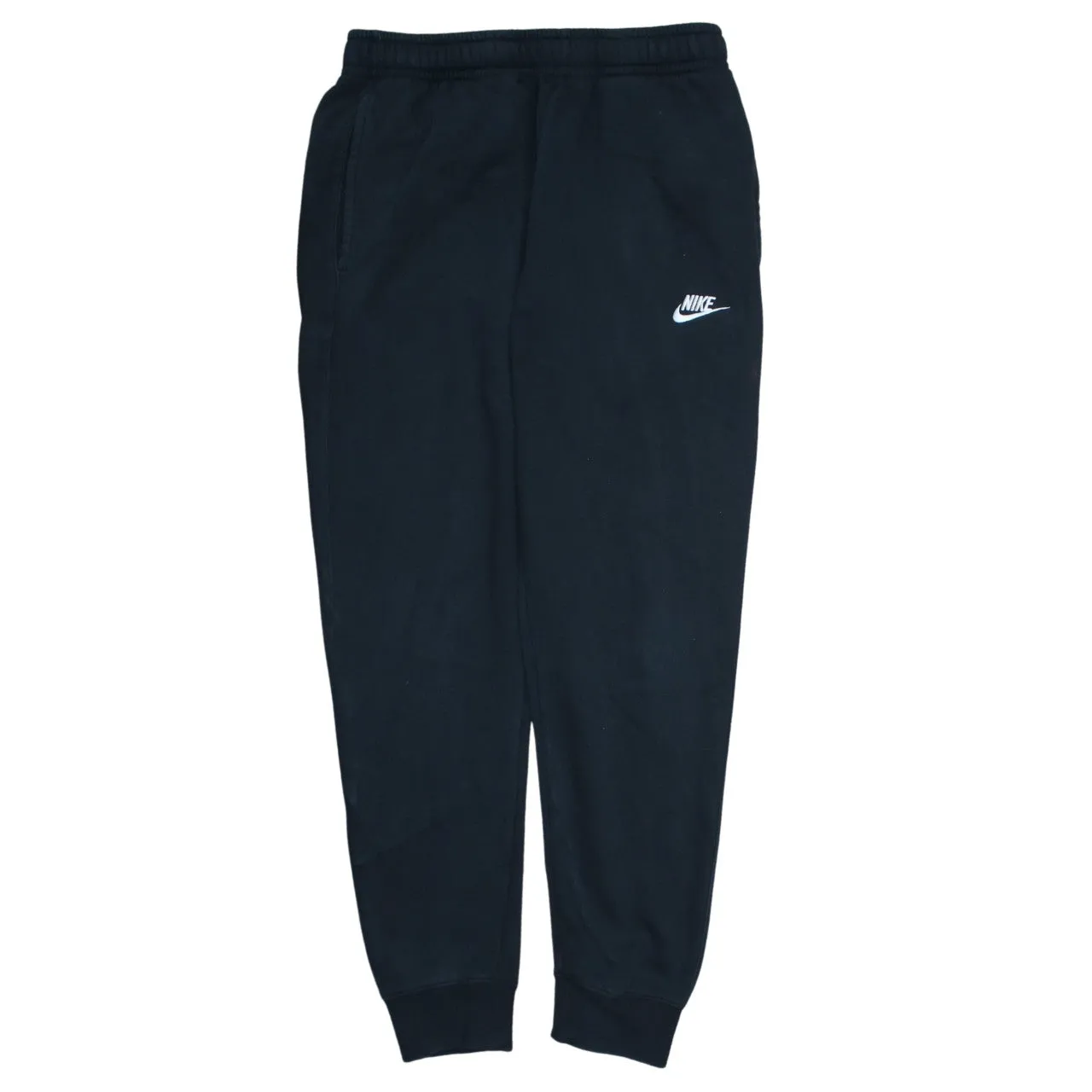 Nike Black Joggers Sweatpants Men's Small Embroidered Swoosh Elastic Waist Cuffed Legs Loungewear sold by Vintage Club