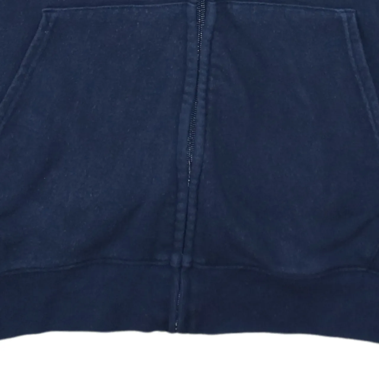 Quiksilver Navy Blue Zip Hoodie Women’s XLarge Embroidered Logo Split Pockets Fleece Sweatshirt sold by Vintage Club product image thumbnail 4