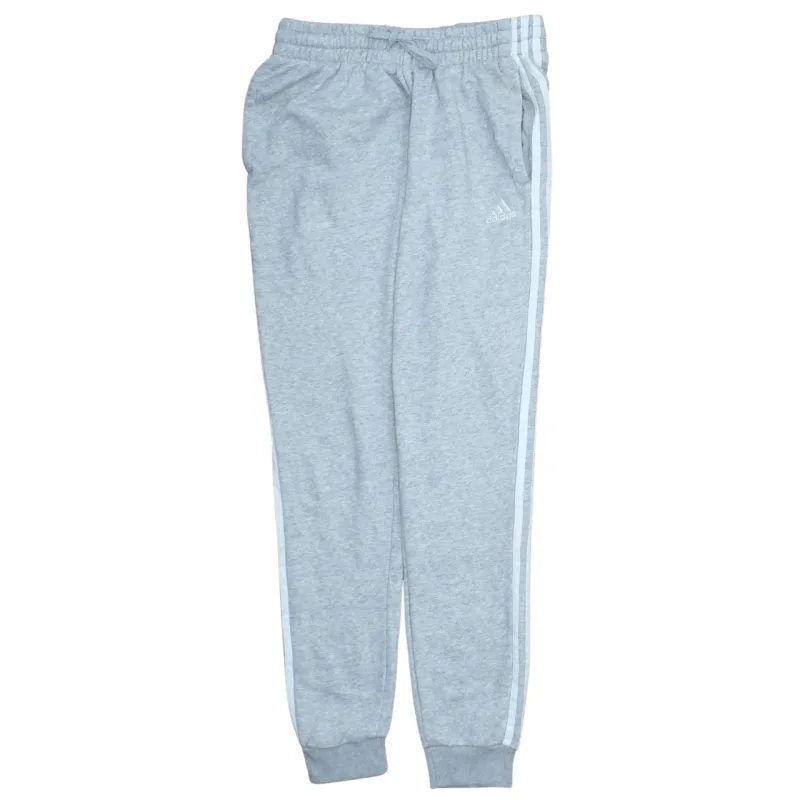 Adidas Light Grey Joggers Women’s Small Three Stripe Leg Printed Logo Sweatpants sold by Vintage Club