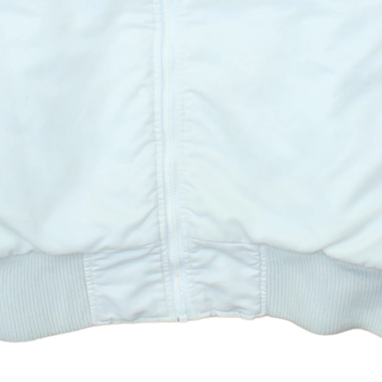 Adidas White Windbreaker Jacket Men's XLarge Trefoil Logo Three Stripe Sleeve Zip Pockets Outerwear sold by Vintage Club product image thumbnail 4